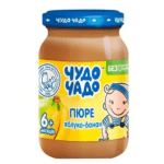 Chudo-Chado banana-apple puree without sugar for children from 6 months 170g - image-0